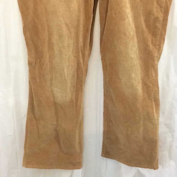 Lazerjeans Size 22 Tan Corduroy with matching belt - Picture 2 of 5